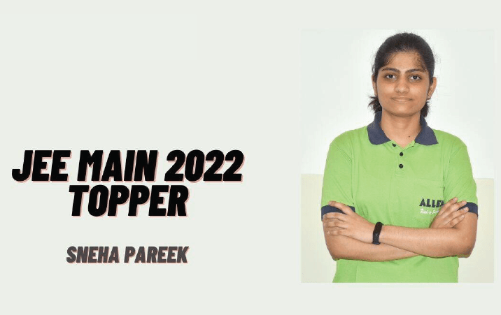 JEE Main 2022 topper Sneha Pareek ‘No plans to reappear for Main will prefer BTech CS from any IIT