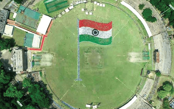 NID foundation Chandigarh University create Guinness World Record for largest human formation of waving national flag