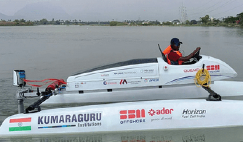 Kumaraguru College of Technology students make Indias first hydrogen powered energy boat 1