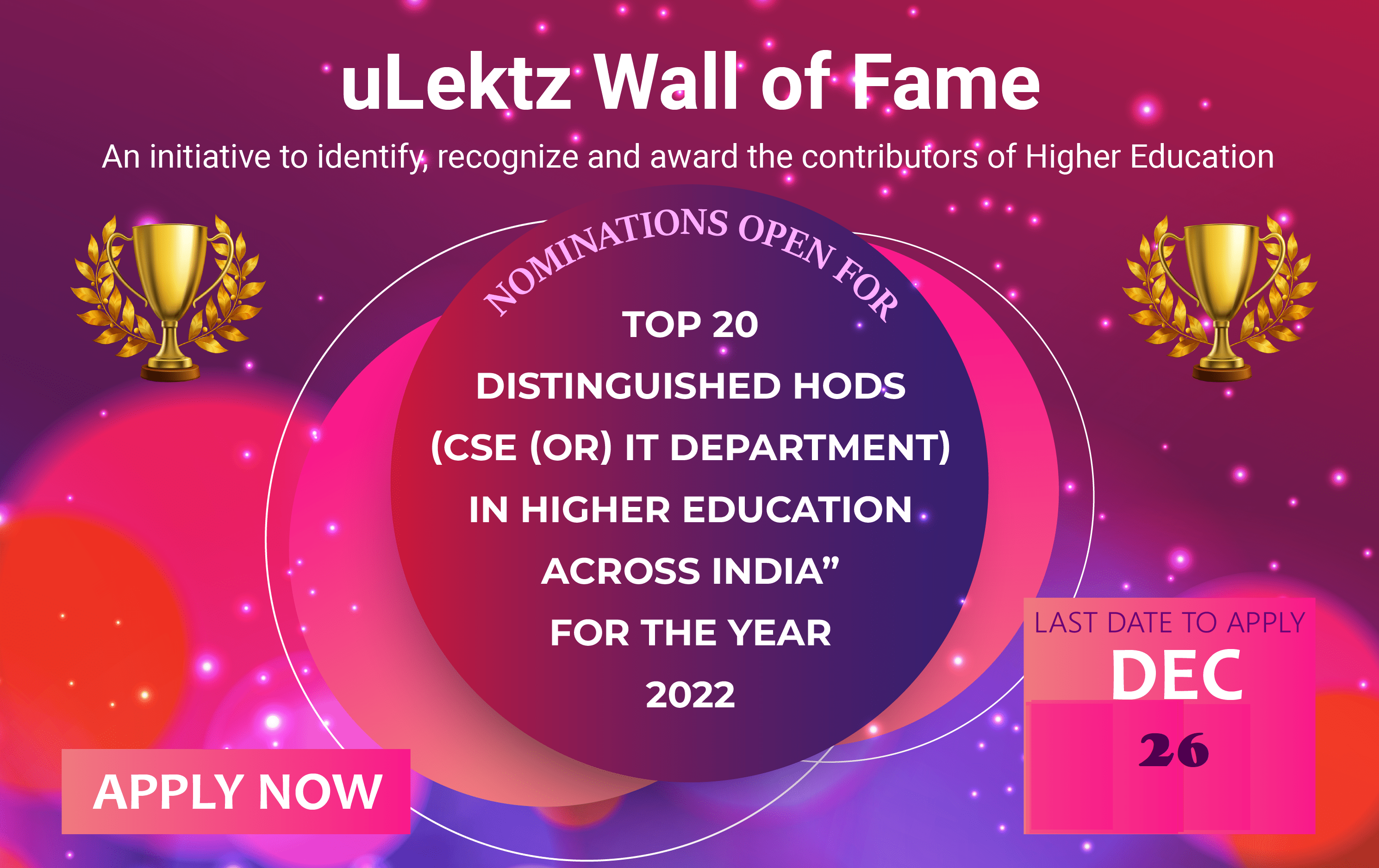 uLektz Wall of Fame will be honouring, 